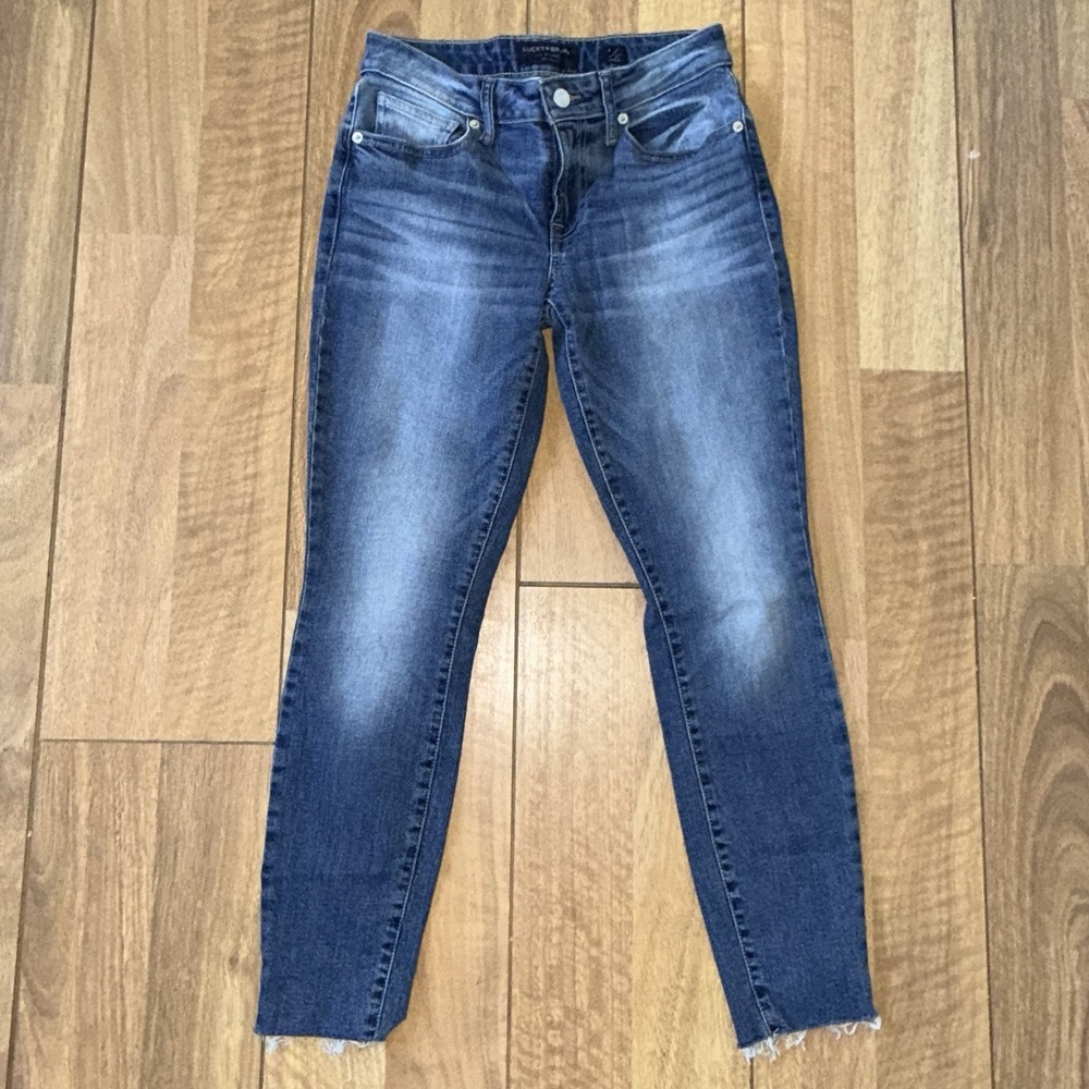 Women's Lucky Brand Low Rise Skinny Lolita Denim Jeans Blue Size 4/27